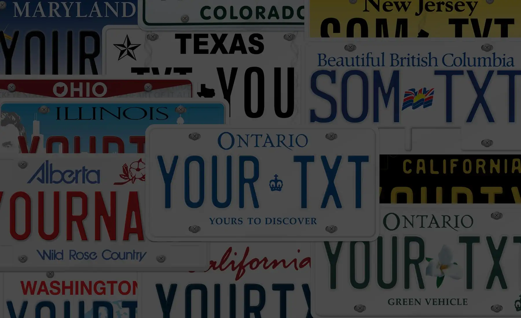 licence plate replica